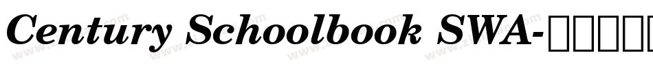 Century Schoolbook SWA字体转换